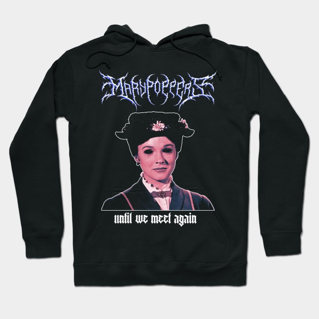 Mary Poppers Black Metal Hoodie by BolaMainan